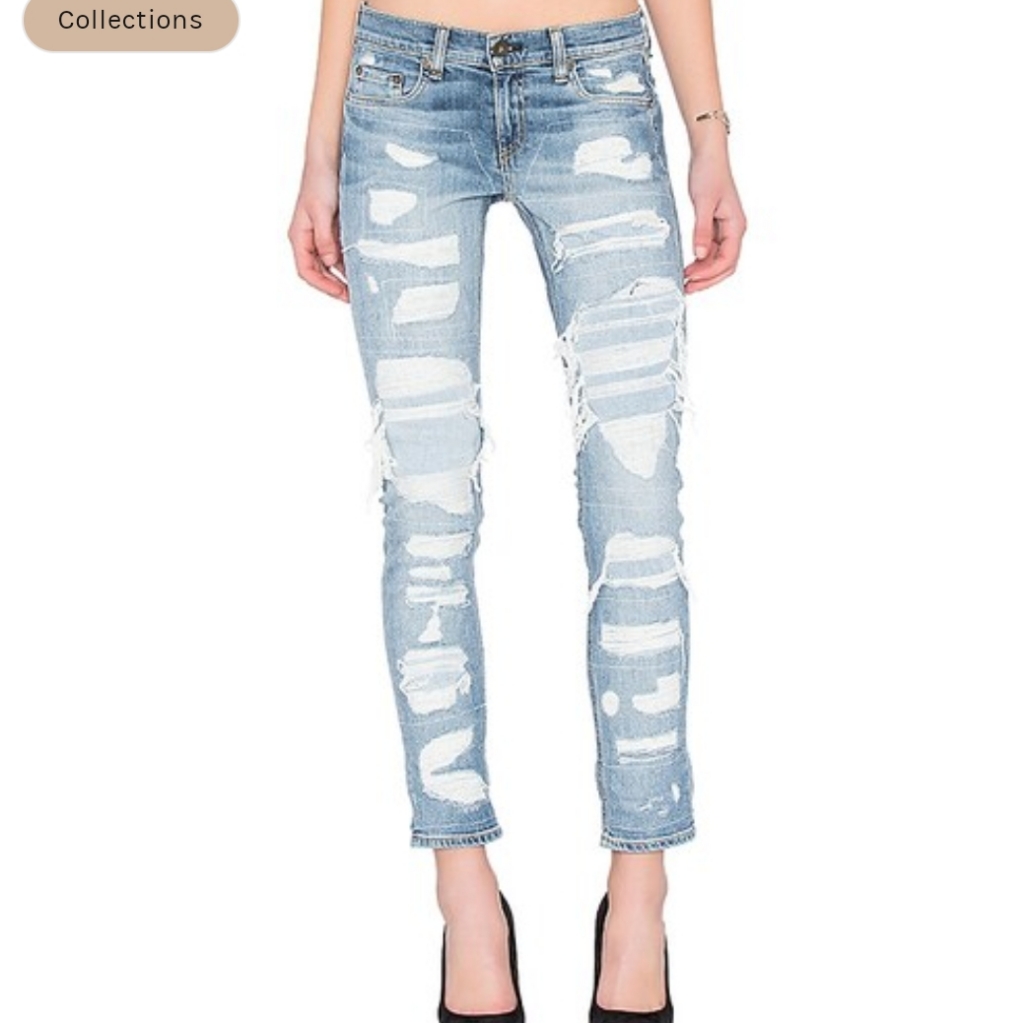 Rag And Bone Jean The Dre Destroyed Skinny Jeans